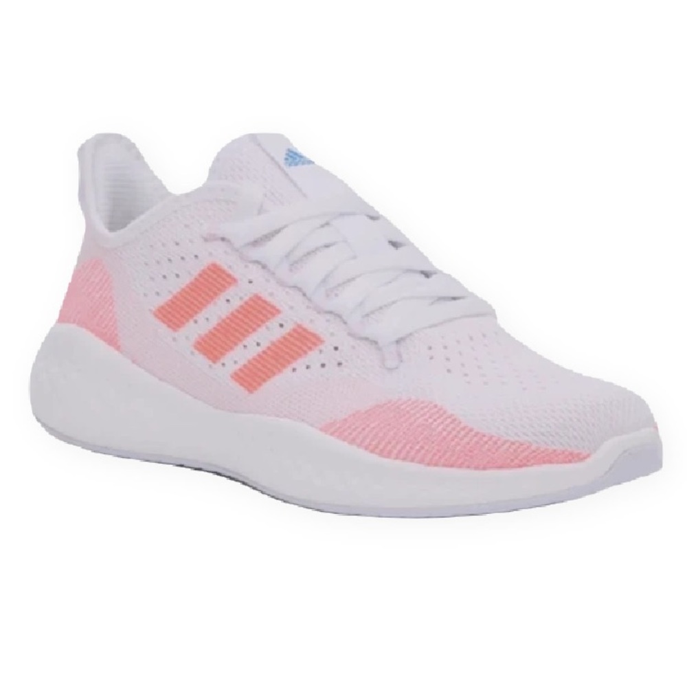 Adidas Pink and White Fluidflow 2.0 Running Shoe
